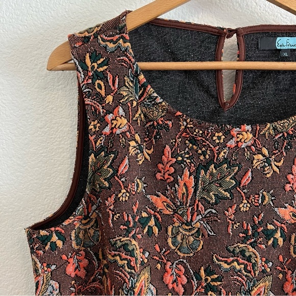 Eva Franco Anthropologie Jacquard Sleeveless Top XL - Picture 5 of 11